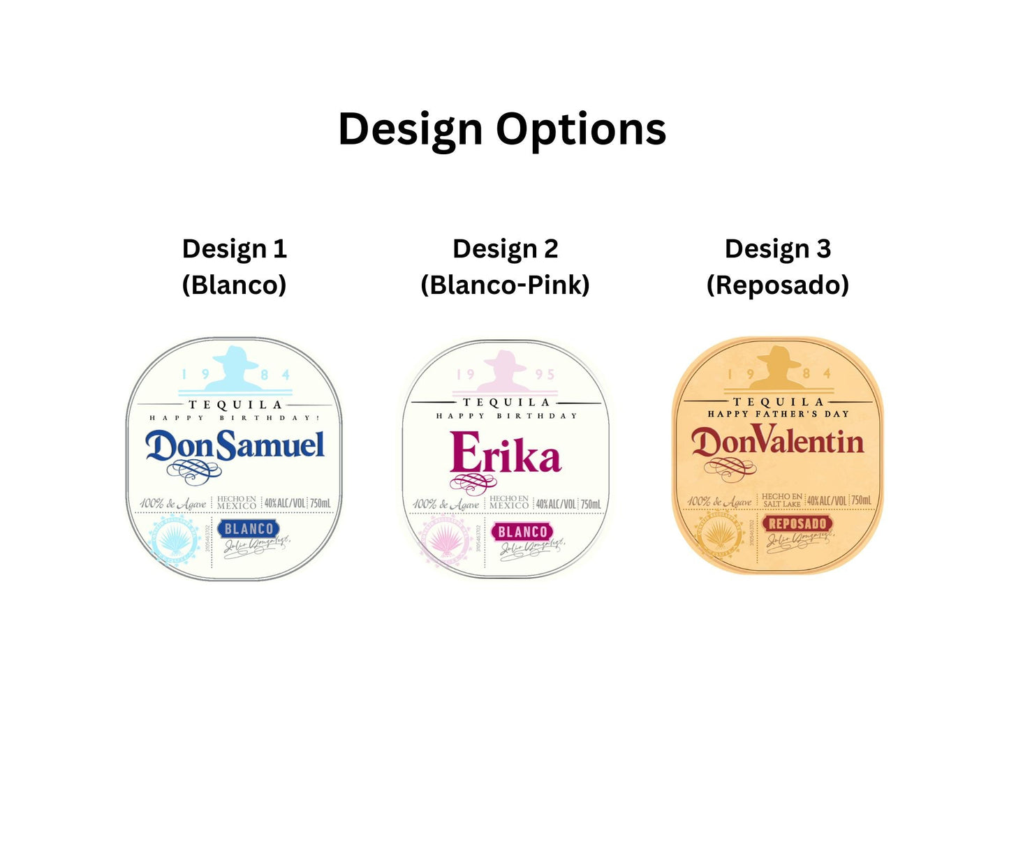 Personalized Tequila Bottle Labels