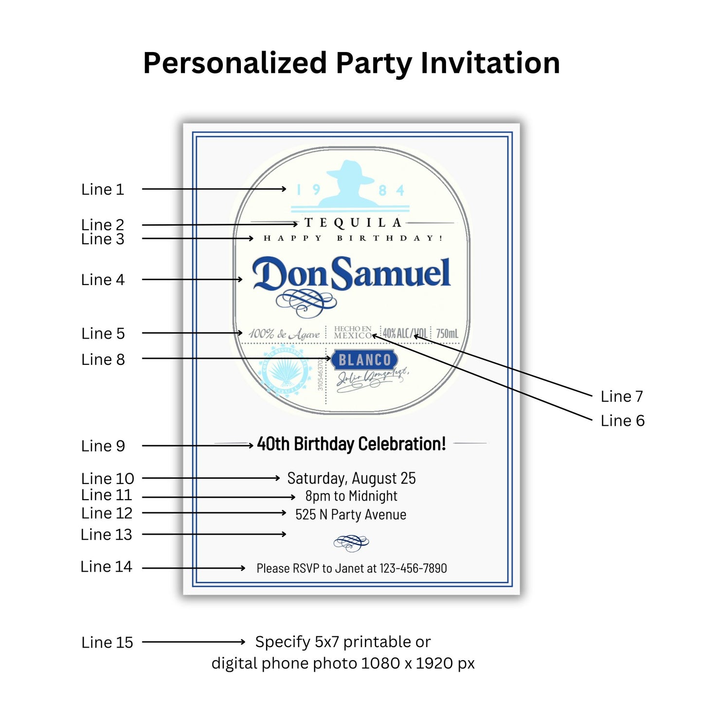 Tequila Party Invitation