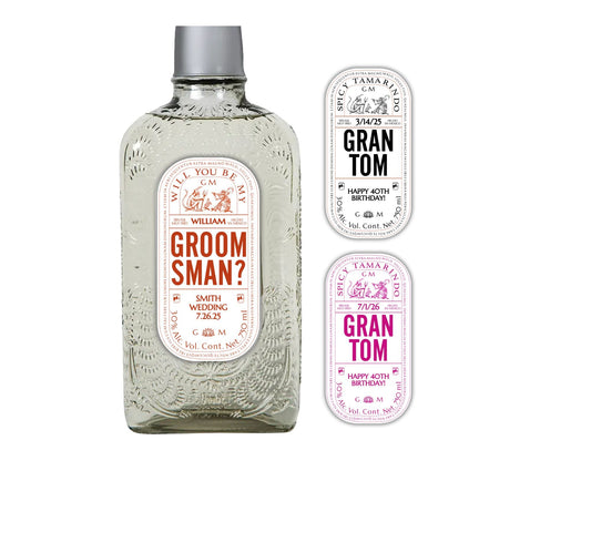 Personalized Tequila Bottle Labels