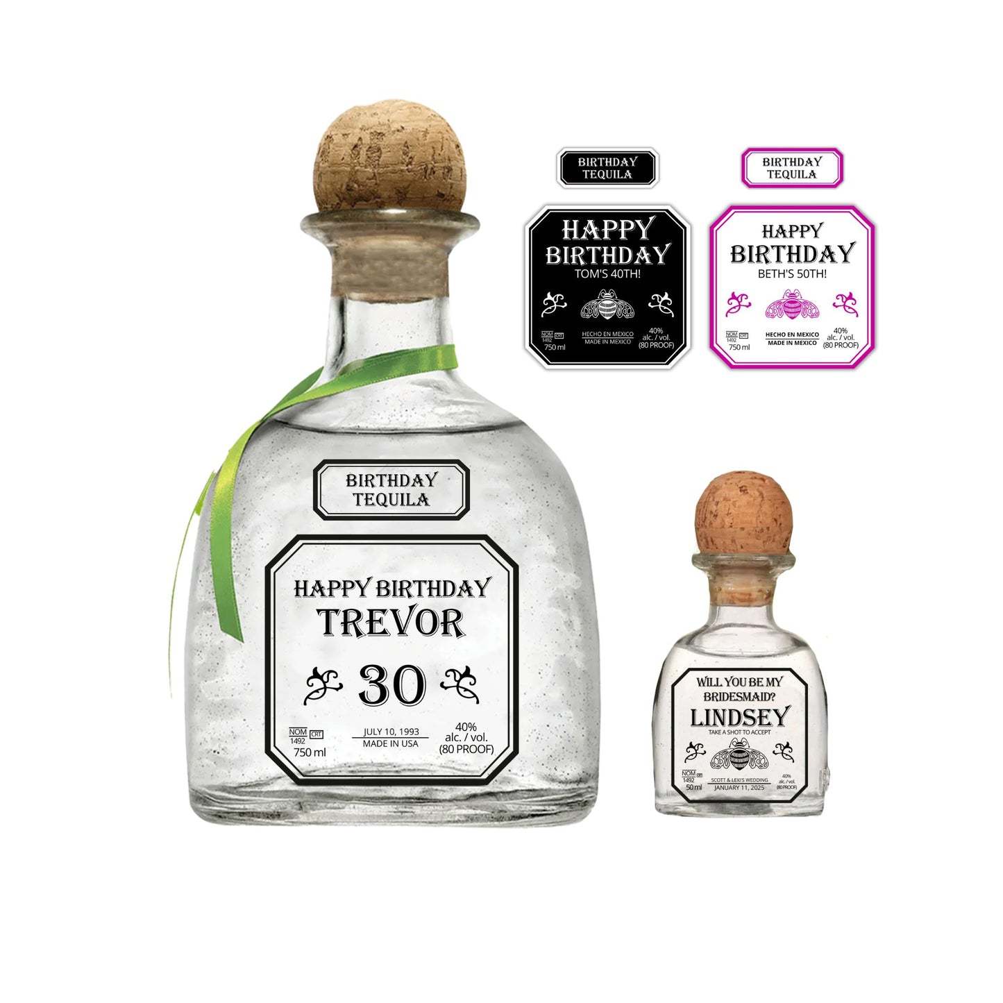 Personalized Tequila Bottle Labels