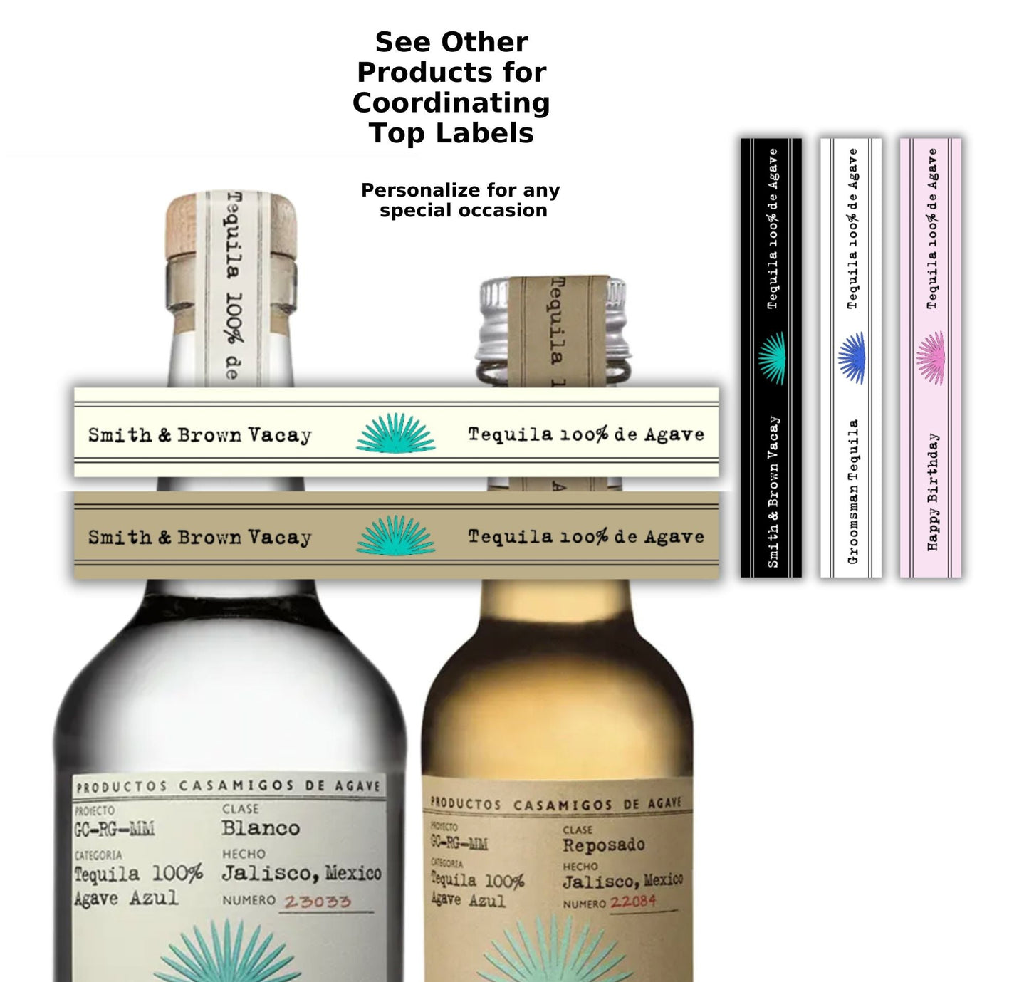 Personalized Tequila Bottle Labels