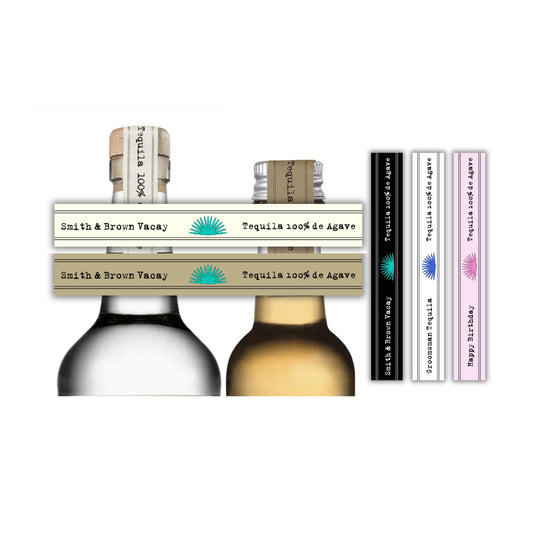 Personalized Tequila Top Bottle Label Seals