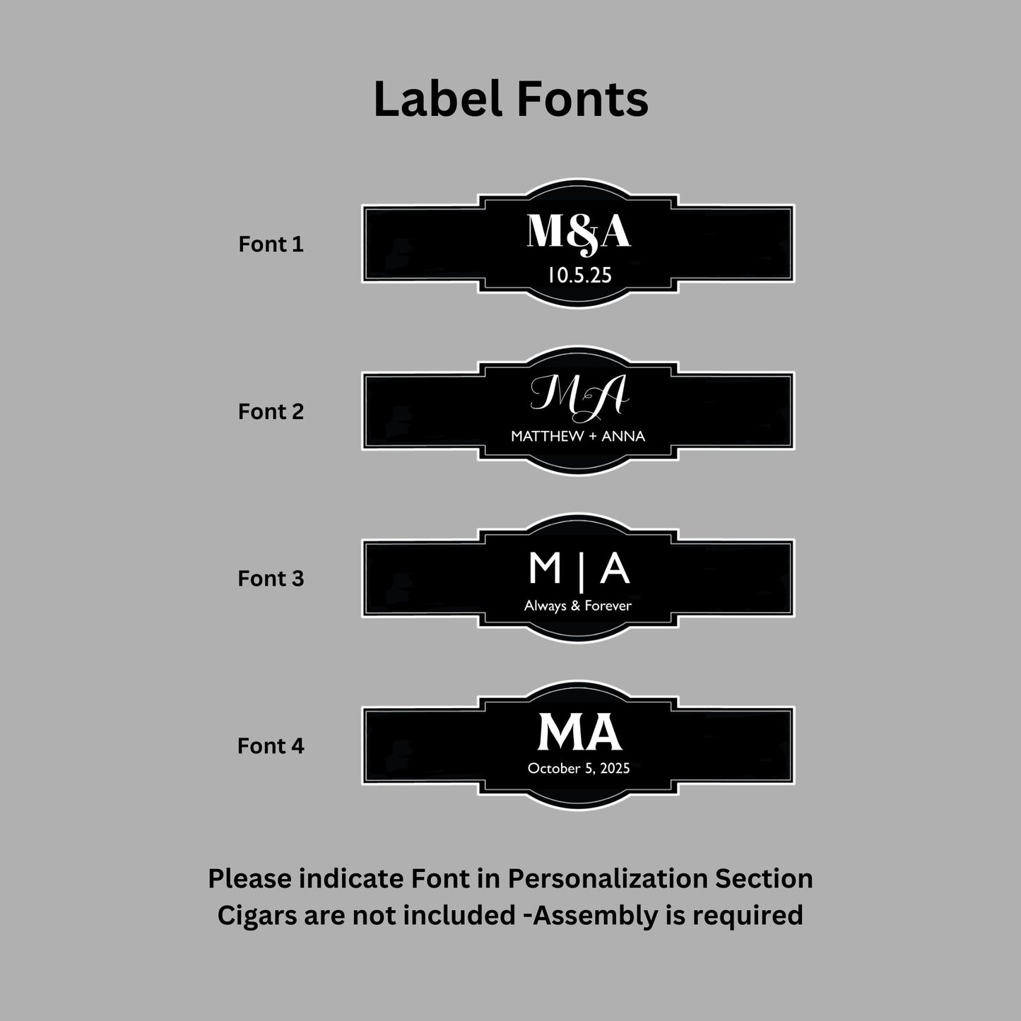 Personalized Cigar Labels