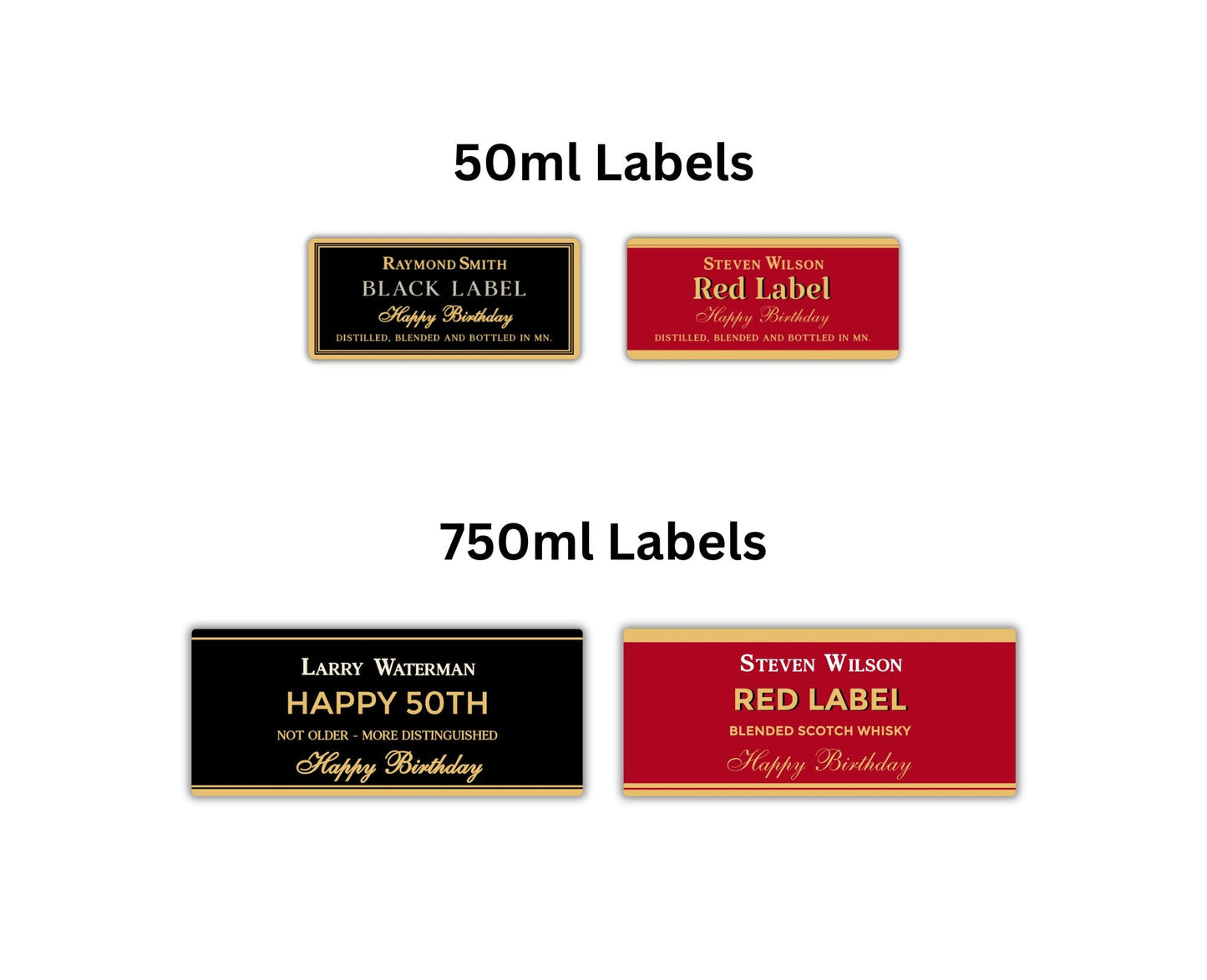 Personalized Scotch Whisky Bottle Labels