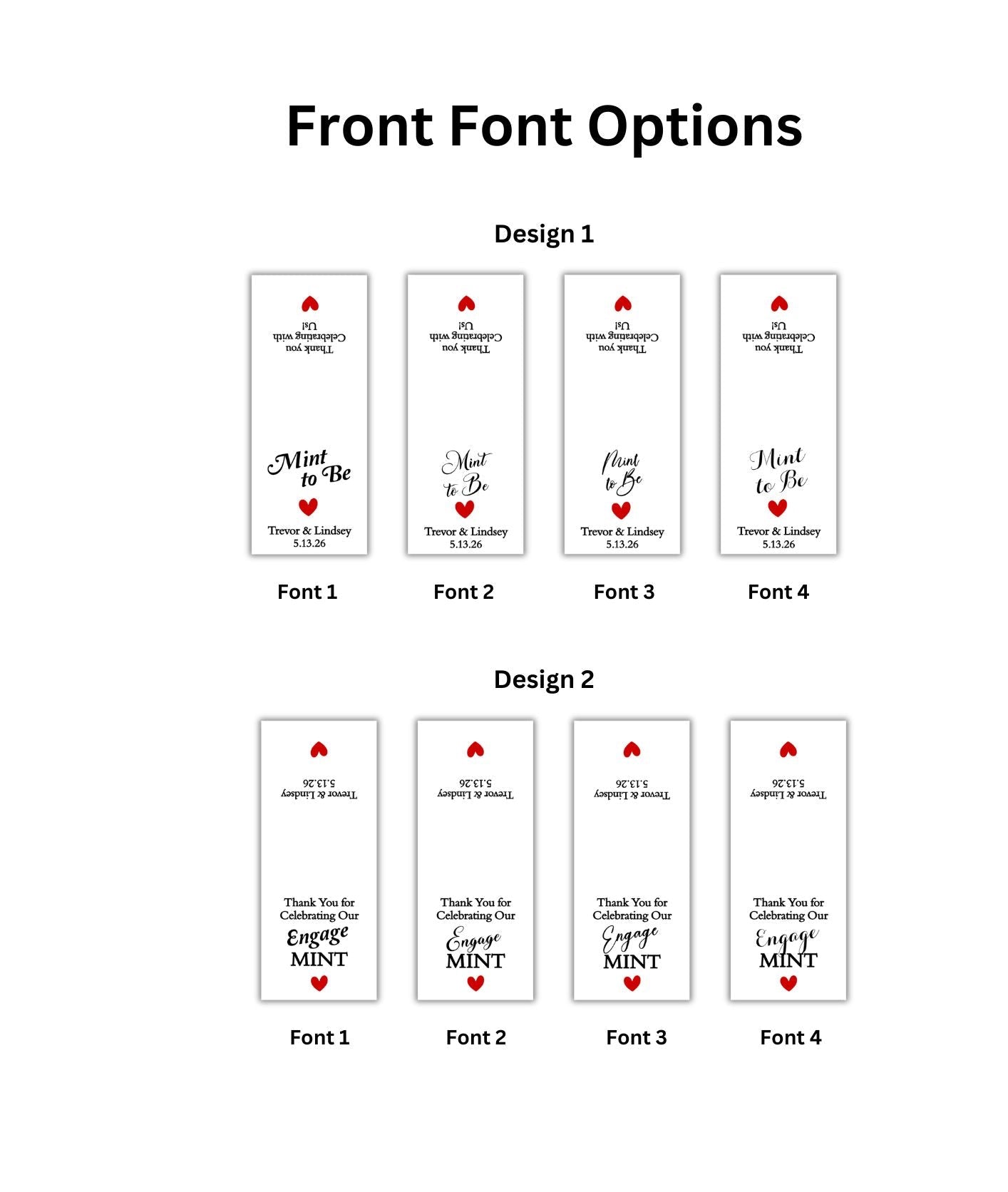 Mint to Be EngageMint Tic Tac Personalized Labels